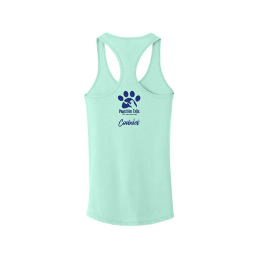 Pawsitive Tails Dog Rescue Luke Rosdahl Women's Heart Paw CoolWick Bowling Tank Top - Image 2