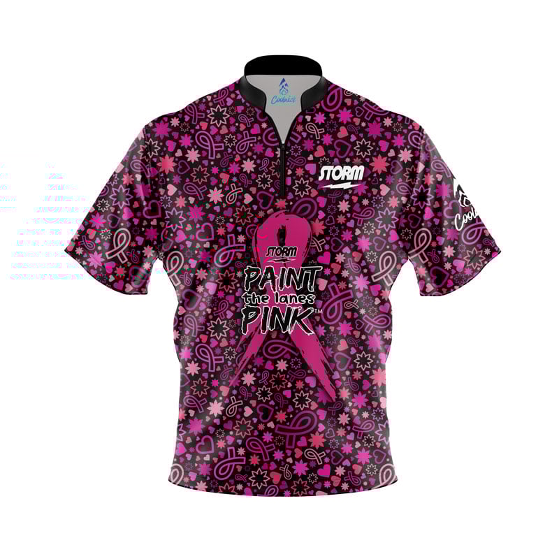 Storm Paint the Lanes Pink Fight for Life Fast Track CoolWick Bowling Jersey
