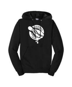 12Bagger Men's NuBlend Jerzees Pullover CoolWick Bowling Hoodie
