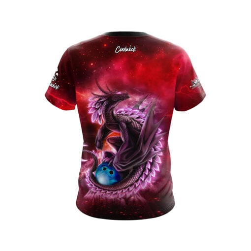 A2B Addicted2Bowling Jai Jones Keeping it 300 Dragon Red CoolWick Jersey - Image 2