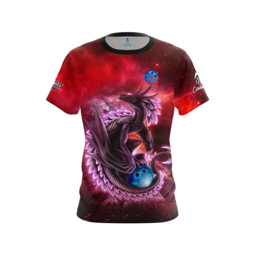 A2B Addicted2Bowling Jai Jones Keeping it 300 Dragon Red CoolWick Jersey
