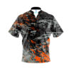 CoolWick Elite Glitching Black Orange Sash Zip Jersey