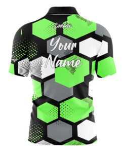 Alternative view of CoolWick Elite Nogahex Green Sash Zip Jersey
