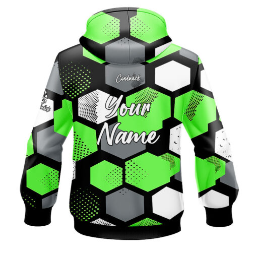 CoolWick Elite Nogahex Green Hoodie - Image 2