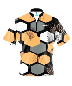 CoolWick Elite Nogahex Peach Sash Zip Jersey