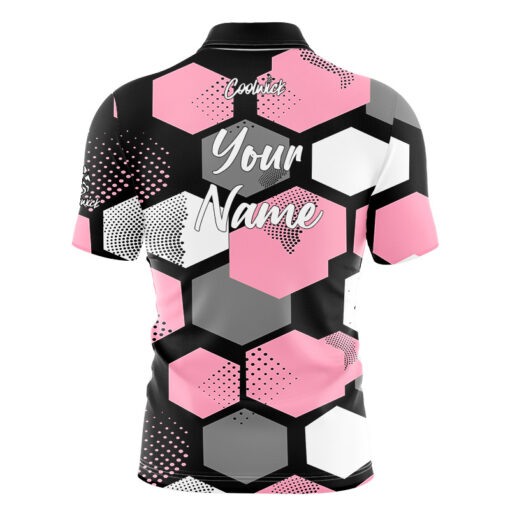CoolWick Elite Nogahex Pink Sash Zip Jersey - Image 2