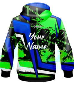 Alternative view of CoolWick Elite Sebiv Blue Green Hoodie