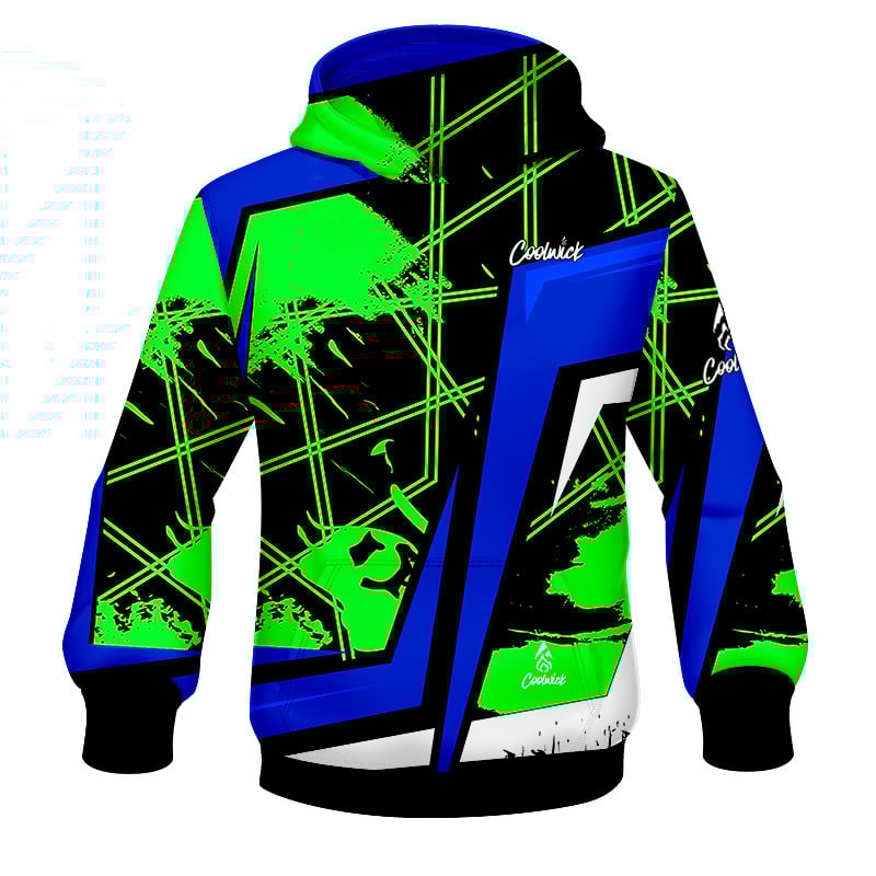 CoolWick Elite Sebiv Blue Green Hoodie