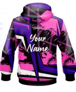 Alternative view of CoolWick Elite Sebiv Purple Pink Hoodie