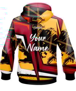 Alternative view of CoolWick Elite Sebiv Red Yellow Hoodie