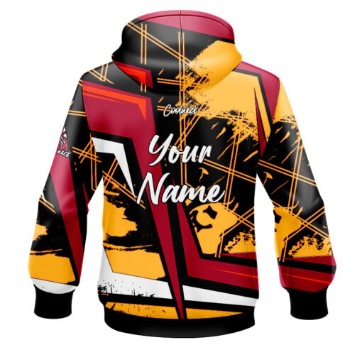 CoolWick Elite Sebiv Red Yellow Hoodie - Image 2