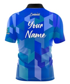 Alternative view of CoolWick Elite Sirtet Blue Sash Zip Jersey