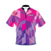 CoolWick Elite Sirtet Pink Purple Sash Zip Jersey