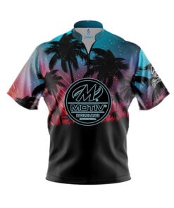 Tropical Lights Fast Track CoolWick Bowling Jersey - Motiv