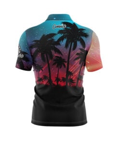 Alternative view of Tropical Lights Fast Track CoolWick Bowling Jersey