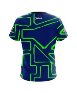 Alternative view of A2B Addicted2Bowling Jai Jones Keeping it 300 Navy Lime Shapes CoolWick Jersey