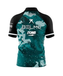 Alternative view of Storm Belmo Bolt Storming Teal Fast Track CoolWick Bowling Jersey
