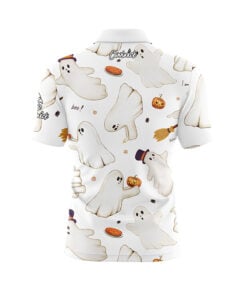 Alternative view of Spooky Ghosts Fast Track CoolWick Bowling Jersey