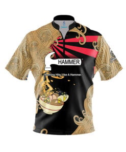 Hammer Cup O' Noodles Quick Ship CoolWick Sash Zip Bowling Jersey