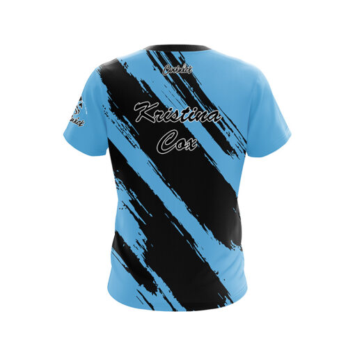Hammer Kristina Cox Blue Brush CoolWick Bowling Jersey - Image 2
