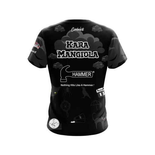 Hammer Kara Mangiola Black Cloud CoolWick Bowling Jersey - Image 2