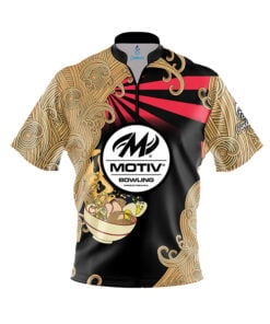 Motiv Cup O' Noodles Quick Ship CoolWick Sash Zip Bowling Jersey