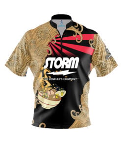 Storm Cup O' Noodles Quick Ship CoolWick Sash Zip Bowling Jersey