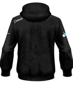 Alternative view of Storm Diana Zavjalova Black Grunge Bowling Lab CoolWick Dye-Sub Hoodie