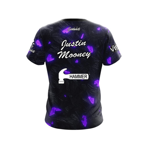 Hammer Justin Mooney Purple Carbon CoolWick Bowling Jersey - Image 2