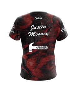 Alternative view of Hammer Justin Mooney Red Lava CoolWick Bowling Jersey