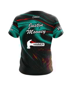 Alternative view of Hammer Justin Mooney Teal Marble CoolWick Bowling Jersey