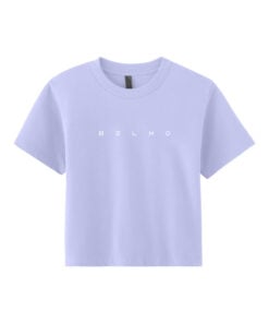 Belmo Embroidered Heavyweight Women's Boxy Crop Tee