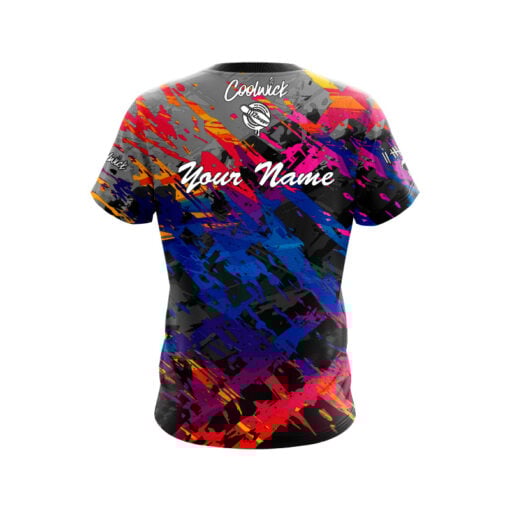 12Bagger Shredding Colors CoolWick Bowling Jersey - Image 2