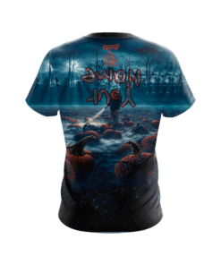 Alternative view of 12Bagger Upside Down Pumpkin Patch CoolWick Bowling Jersey