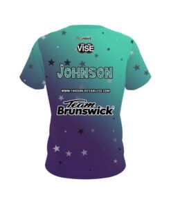 Alternative view of Stefanie Johnson Brunswick Teal Purple Ombre CoolWick Bowling Jersey
