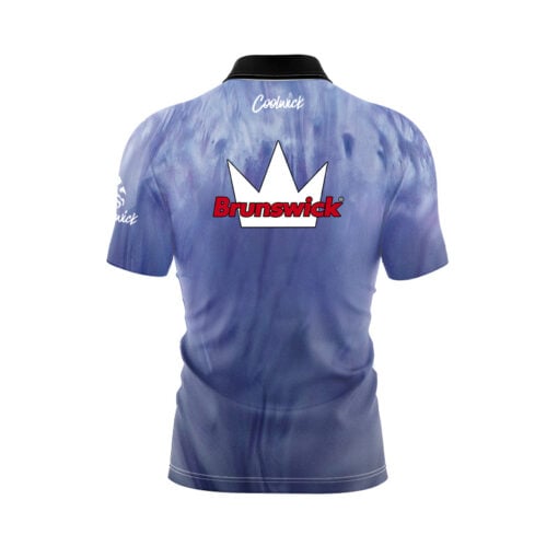 Brunswick Danger Zone Purple Ice Fast Track CoolWick Bowling Jersey - Image 2