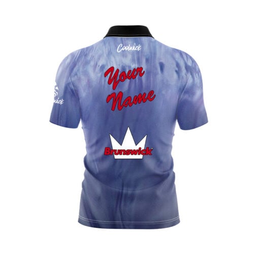 Brunswick Danger Zone Purple Ice Fast Track CoolWick Bowling Jersey - Image 3