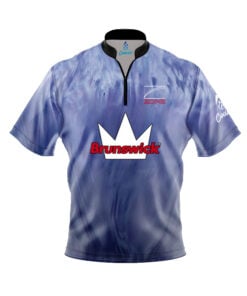 Brunswick Danger Zone Purple Ice Fast Track CoolWick Bowling Jersey