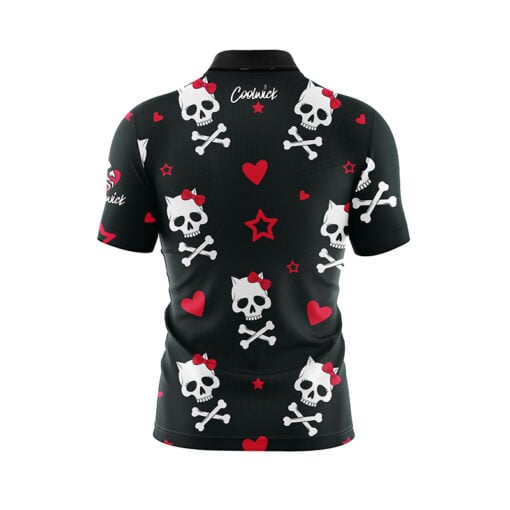 Gothic Valentines Fast Track CoolWick Bowling Jersey - Image 2
