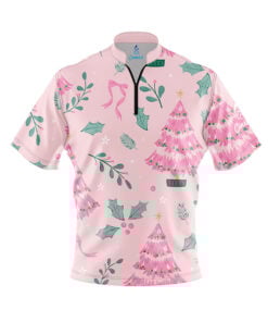 Pink Christmas Fast Track CoolWick Bowling Jersey