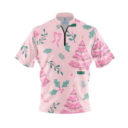 Pink Christmas Fast Track CoolWick Bowling Jersey