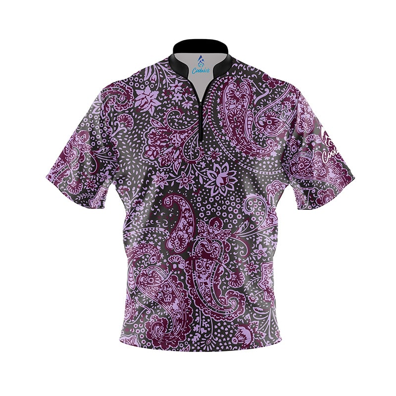 Purple Mandala Fast Track CoolWick Bowling Jersey
