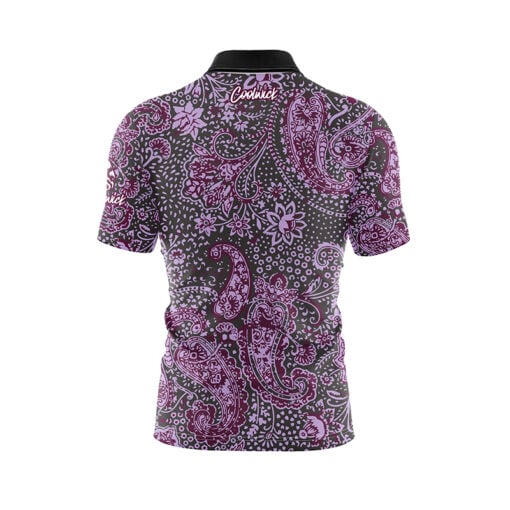 Purple Mandala Fast Track CoolWick Bowling Jersey - Image 2