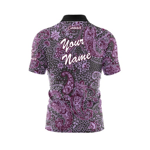 Purple Mandala Fast Track CoolWick Bowling Jersey - Image 3