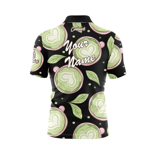 Matcha Tea Fast Track CoolWick Bowling Jersey - Image 3