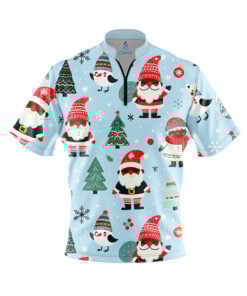 Winter Snow Day Fast Track CoolWick Bowling Jersey