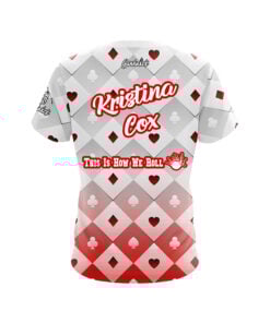 Alternative view of Roto Grip Kristina Cox Nationals White Deck of Cards CoolWick Bowling Jersey