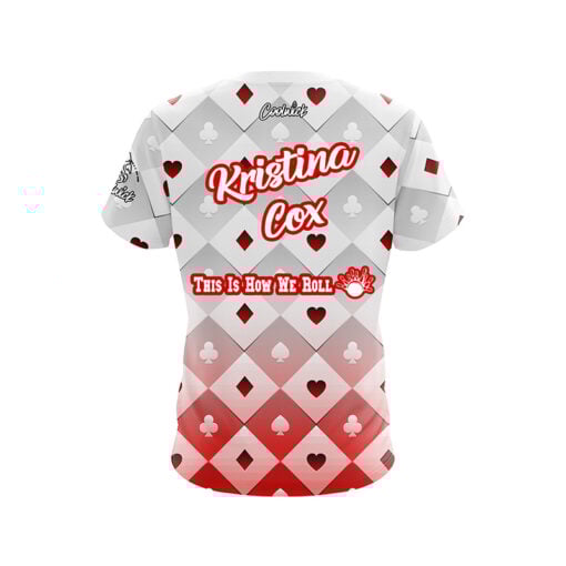 Roto Grip Kristina Cox Nationals White Deck of Cards CoolWick Bowling Jersey - Image 2