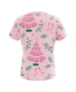 Alternative view of Pink Christmas CoolWick Bowling Jersey