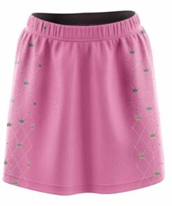 Stefanie Johnson Brunswick Pink Gray Crowns CoolWick Bowling Skort